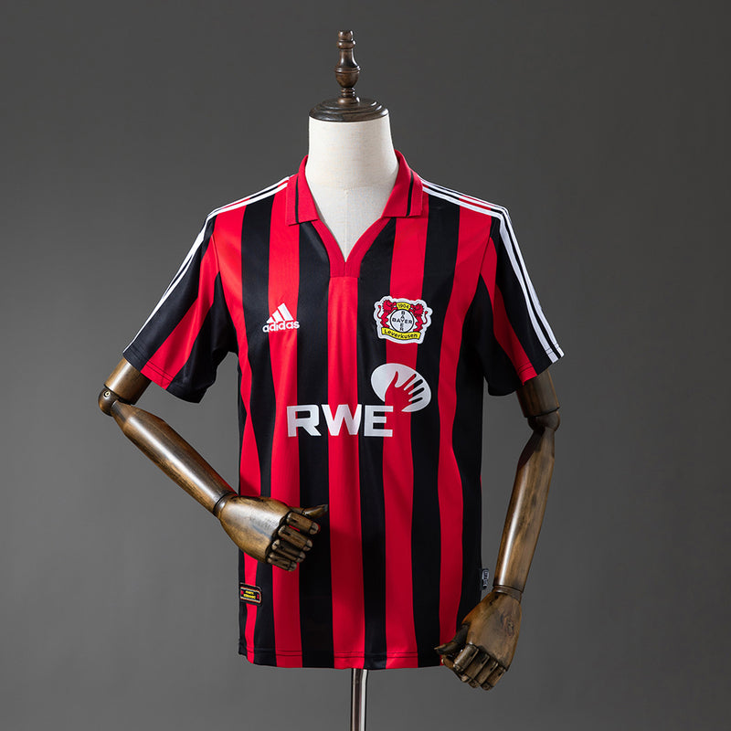Bayer 04 Leverkusen Trikot 2001-02 Heim Retro Fußball Trikot