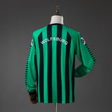 Wolfsburg Away Jersey 1995-1996 Retro Long Sleeves Football Kit Soccer Shirt PalmSportss
