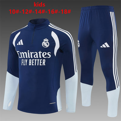 Kinder Real Madrid Trainingsanzüge 2026-2027 Fußball-Trikot