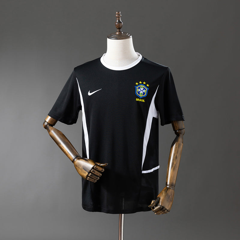Brazil Jersey 2002 Black Retro Football Kit