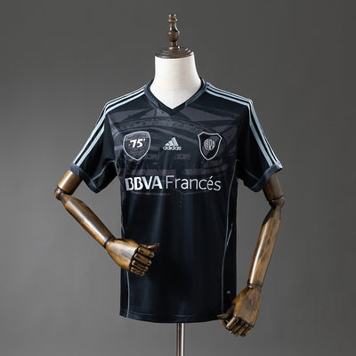 River Plate Trikot 2013-14 Schwarz Retro Fußball Trikot