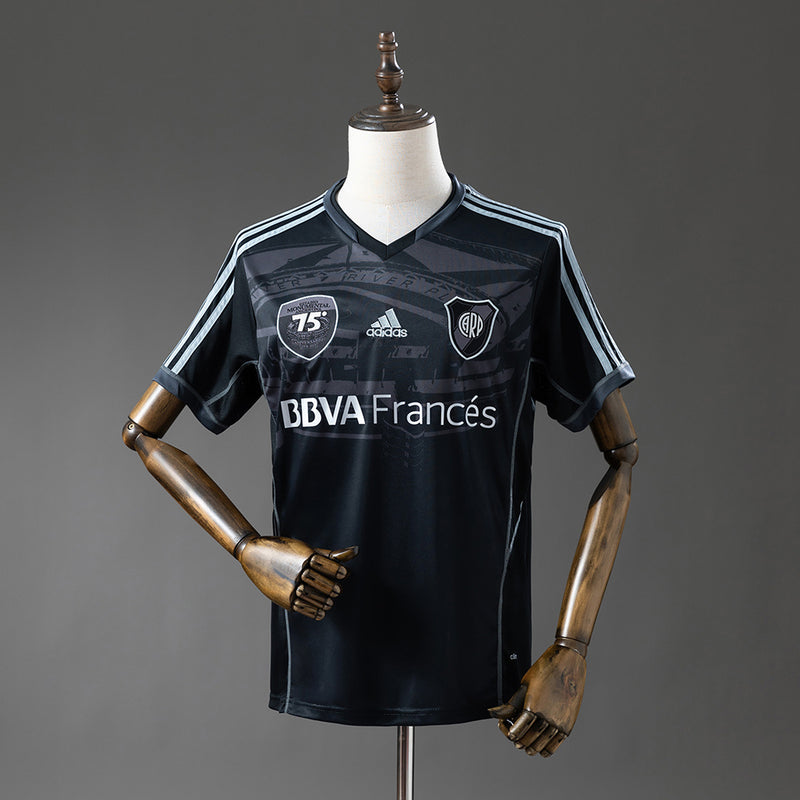 River Plate Trikot 2013-14 Schwarz Retro Fußball Trikot