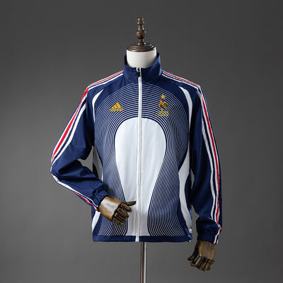 Frankreich Windbreaker 2005-06 Retro Fußballjacke