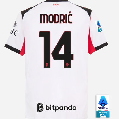 Luka Modrić 14 Player Version AC Milan Jersey 25/26 Away Football Kit Soccer Jersey