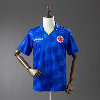 Kolumbien Trikot 1994 Auswärts Retro-Fußballtrikot