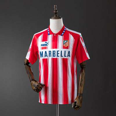 Atletico Madrid Trikot 1994-95 Heim Retro Fußball Trikot