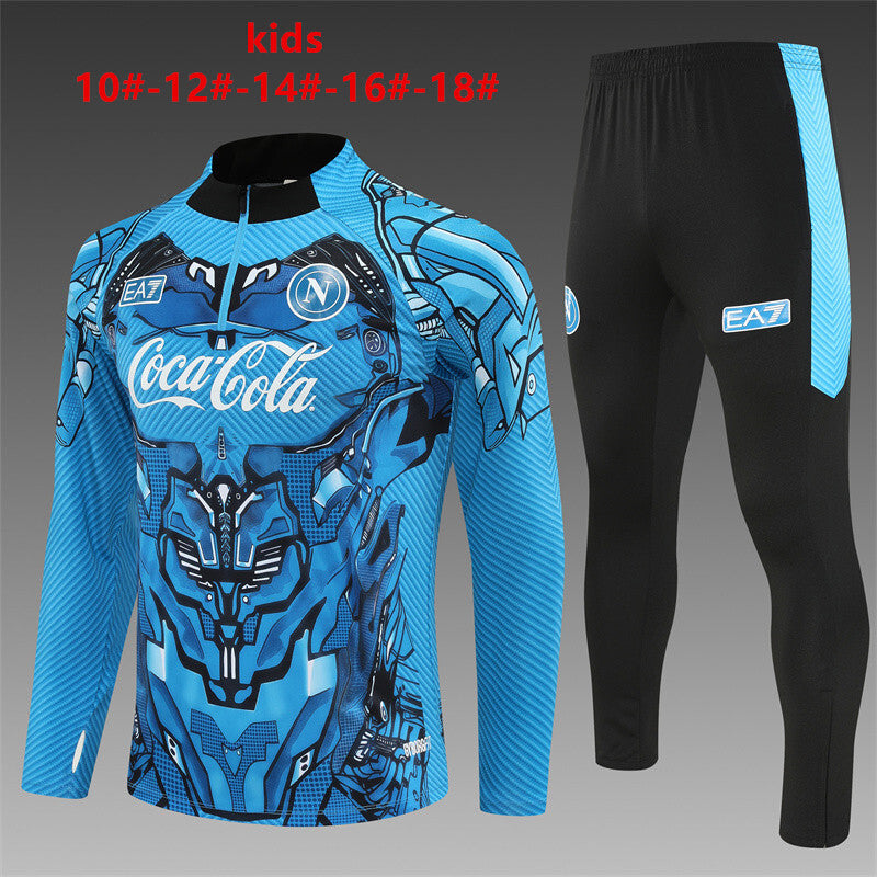 Kinder SSC Neapel Trainingsanzüge 25/26 Fußball-Trikot