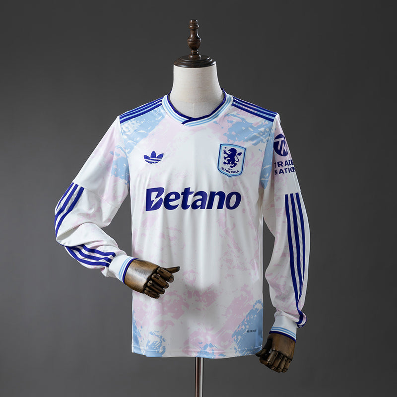 Aston Villa Trikot 25/26 Drittes Fußballtrikot Langarm