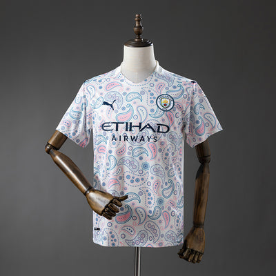 Manchester City Drittes Trikot 2020-21 Retro-Fußballtrikot