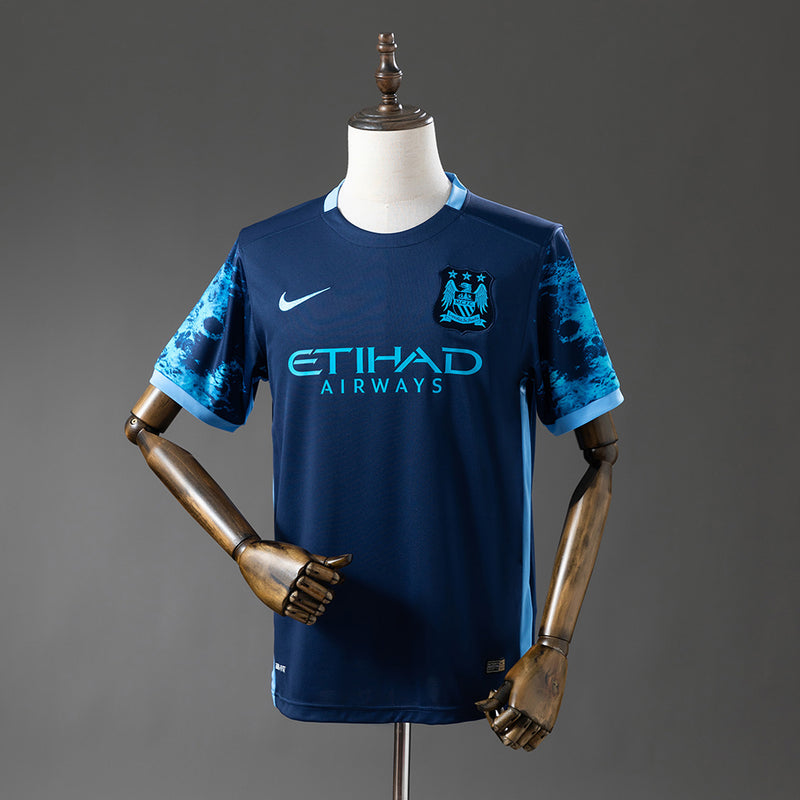 Manchester City Trikot 2015/16 Auswärts Retro Fußballtrikot