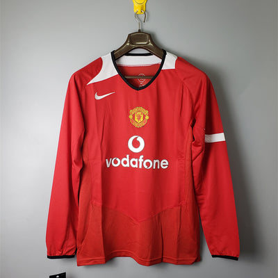 Manchester United Trikot Heim 2005/06 Retro Langarm Fußball