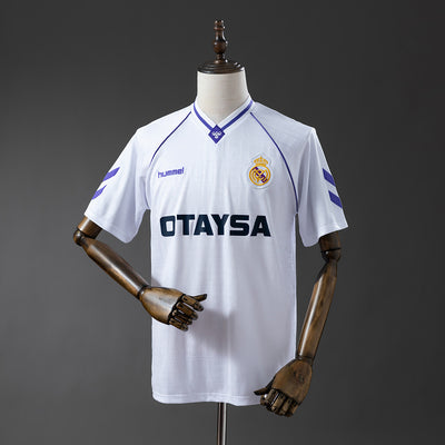 Real Madrid Trikot 1990-92 Heim Retro Fußballtrikot