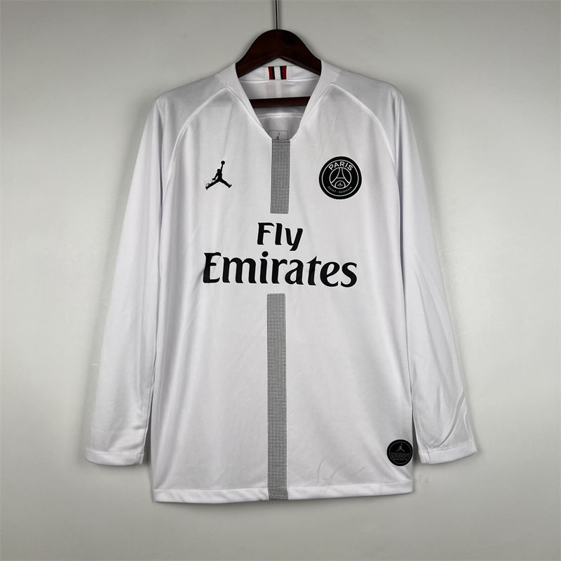 Paris PSG Trikot Auswärtsset 2018/19 Retro Langarm Fußballmannschaft T-Shirt