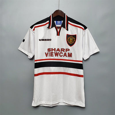 Man United Auswärtstrikot 1997/98 Retro-Fußball-Team-Trikot