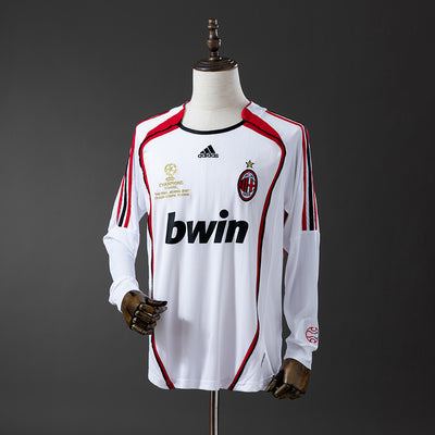 AC Mailand Trikot 2006/07 Auswärts Retro Fußballtrikot Langarm