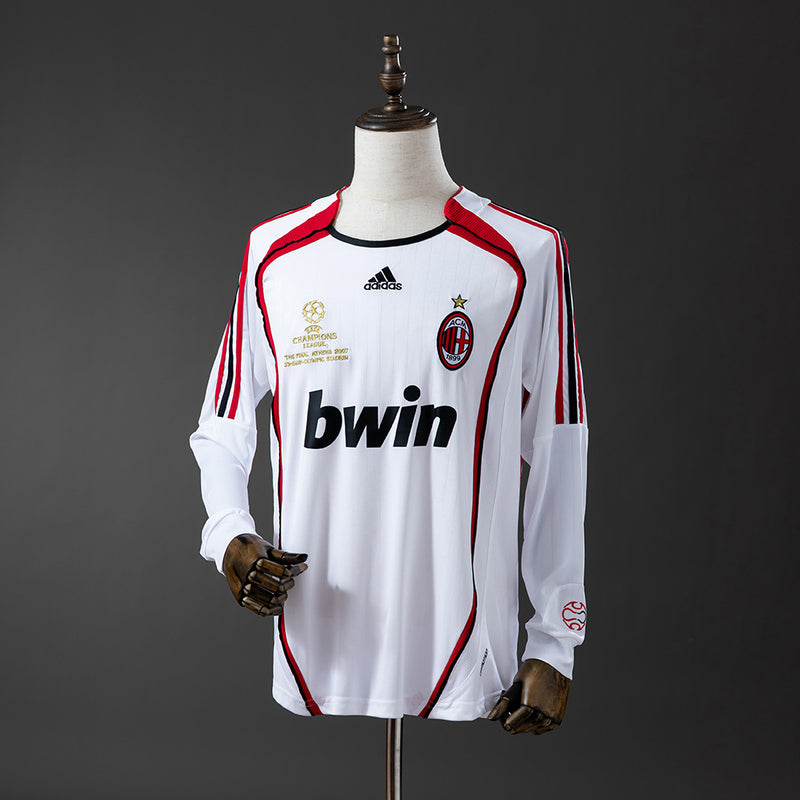 AC Mailand Trikot 2006/07 Auswärts Retro Fußballtrikot Langarm