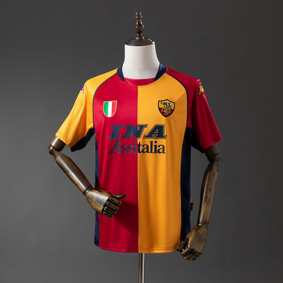 Rom Trikot 2001-02 Heim Retro Fußballtrikot