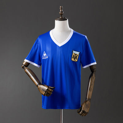 Argentinien Trikot 1986 Auswärts Retro Fußball-Set