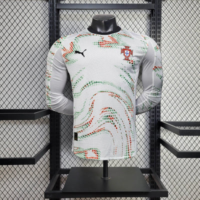 Spielerversion Portugal Trikot 25/26 Auswärts Langarm Fußballtrikot Fußballtrikot