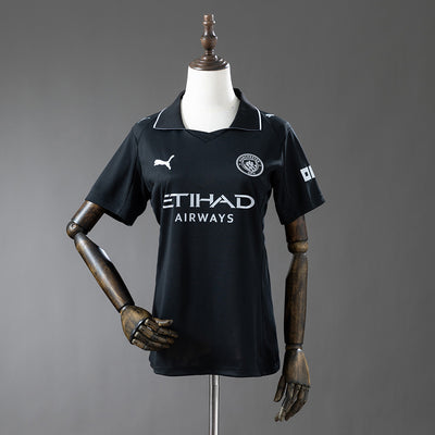Damen Manchester City Trikot 25/26 Auswärts Fußball Trikot