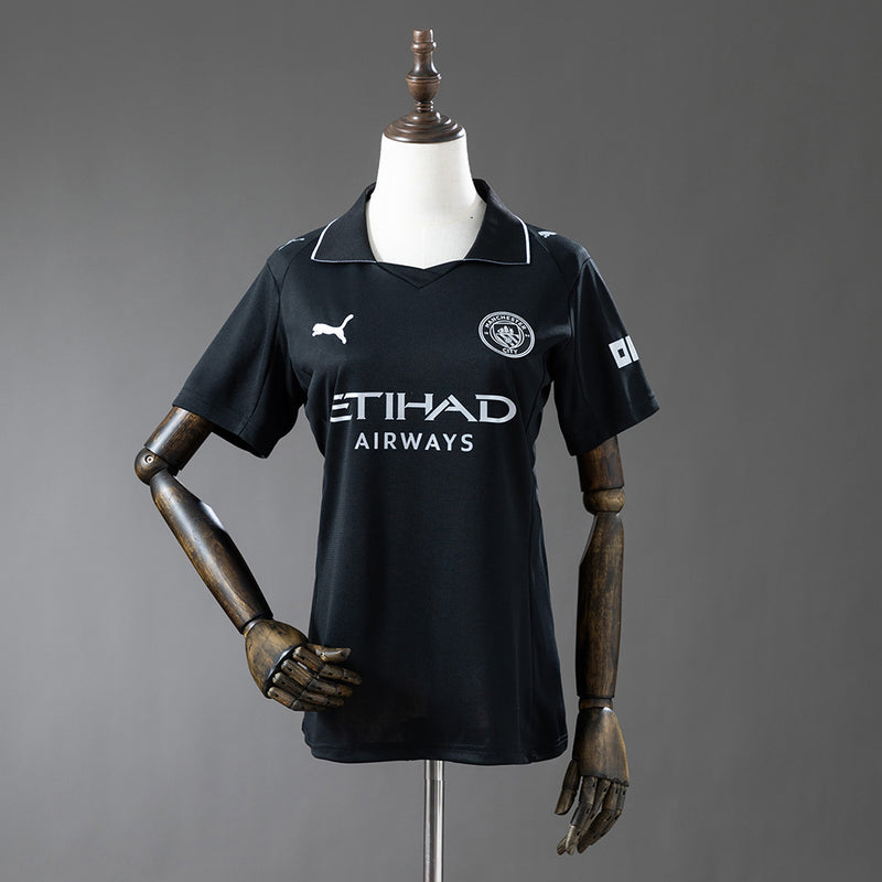 Damen Manchester City Trikot 25/26 Auswärts Fußball Trikot