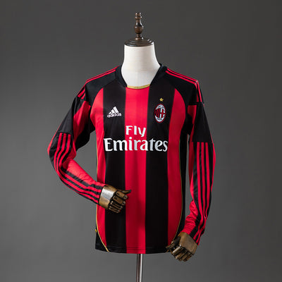 AC Mailand Trikot 2010-11 Heim Retro Kit Langarm