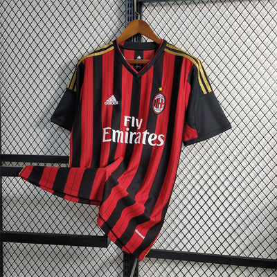 AC Mailand Trikot 13/14 Geschichte Retro Fußballtrikot mit individuellem Namen 2013 2014 Fußball Sportshirt