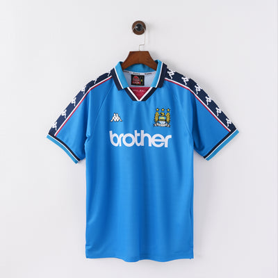 Retro Manchester City Trikot 1997-98 Heim Fußballtrikot