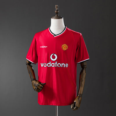 Man United Trikot 2000-01 Retro Heim-Fußballtrikot