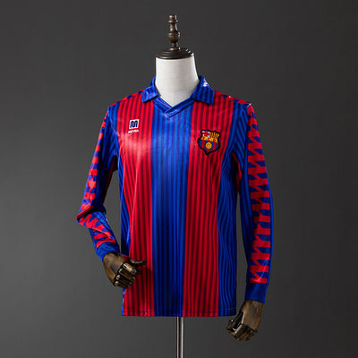 Barcelona Trikot 1989-92 Heim Retro Langarm