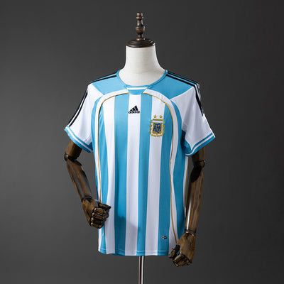 Argentinien Trikot 2006 Heim Retro-Set