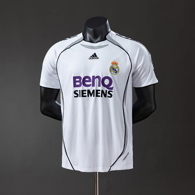 Real Madrid Trikot 2006-07 Heim Retro Fußballtrikot Spielerversion