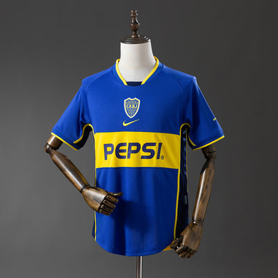 Boca Juniors Trikot 2002-03 Heim Retro Fußballtrikot