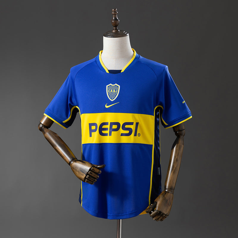 Boca Juniors Trikot 2002-03 Heim Retro Fußballtrikot
