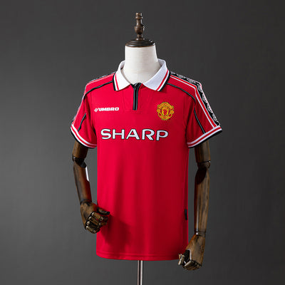 Man United Trikot1998-99 Heim Retro Fußball-Trikot