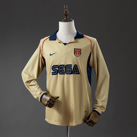 Arsenal Trikot 2001-02 Auswärts Retro Fußballtrikot Langarm