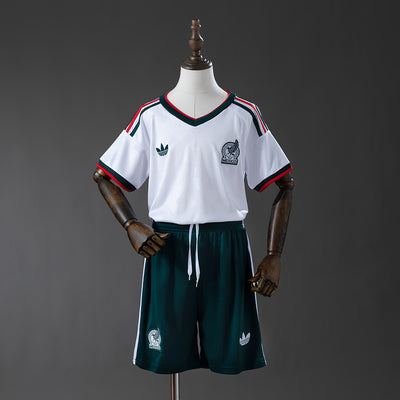 Kinder Mexiko Trikot WM 2026 Auswärts Fußball-Trikot-Set