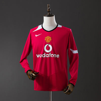 Manchester United Trikot 2004/06 Heim Retro Langarm
