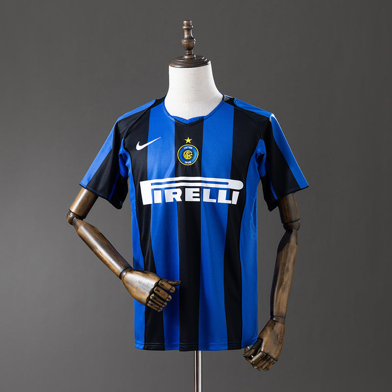 Inter Mailand Trikot 2004-05 Heim Retro Fußball Trikot