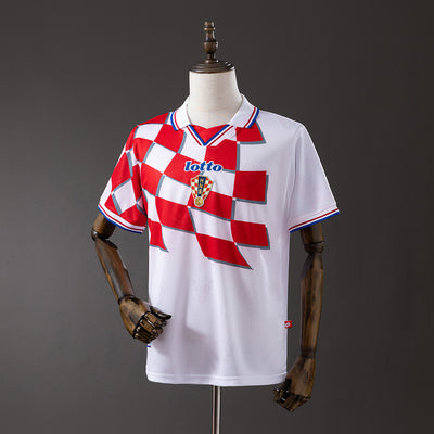 Kroatien Trikot 1998 Heim Retro Fußballtrikot