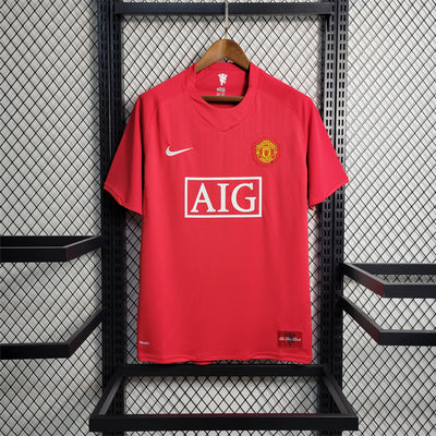 Man United Trikot Heimtrikot 07/08 Retro Fußball-Trikot