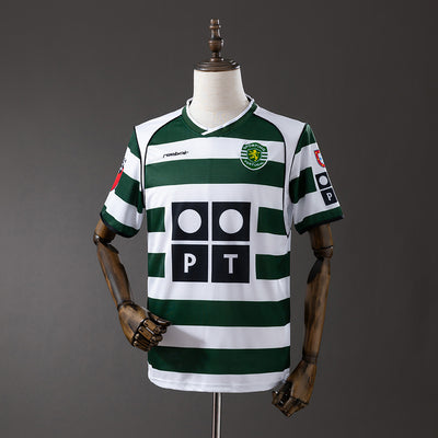 Sporting CP Trikot 2001/03 Heim Retro Fußball Trikot