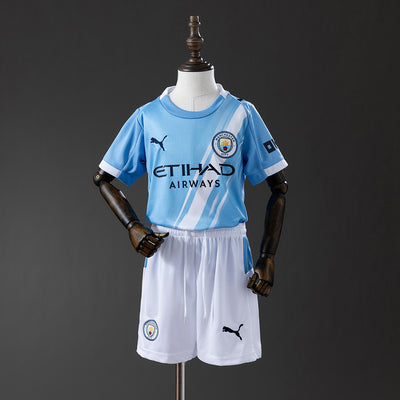 Kinder Manchester City Trikot 25/26 Heimtrikot-Set