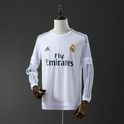 Real Madrid Trikot 2015-16 Heim Retro Kit Langarm