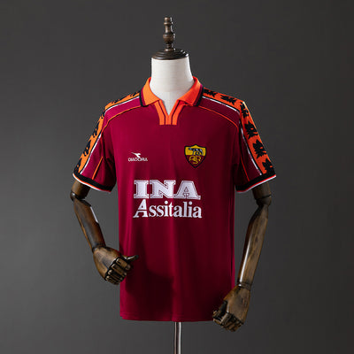 Rom Trikot 1998-99 Heim Retro Fußballtrikot