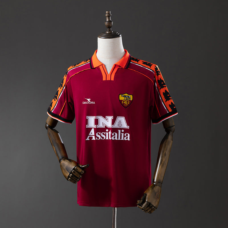 Rom Trikot 1998-99 Heim Retro Fußballtrikot