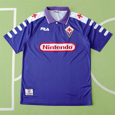 ACF Fiorentina Trikot Heim 1998 Retro Fußballmannschaft Fußballtrikot