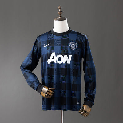 Manchester United Trikot 2013/14 Auswärts Retro Fußballtrikot Langarm