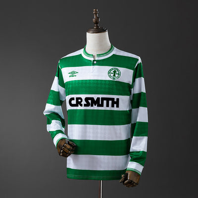 Celtic Trikot 1987-89 Home Retro Kit Langarm