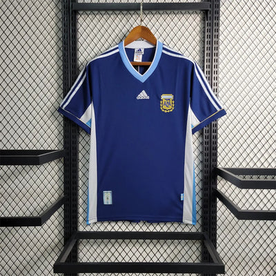 Argentina Retro Jersey 1998 Away Football Jersey Soccer Shirt